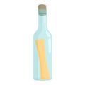 Wine paper bottle icon cartoon vector. Water cork