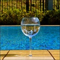 Wine by the pool