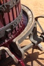Wine press red grape juice extraction Royalty Free Stock Photo