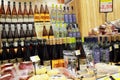 Wine promotions at supermarket