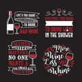 Wine Quote and Saying. 100 vector best for graphic Royalty Free Stock Photo