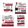 Wine Quote and Saying. Royalty Free Stock Photo