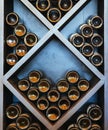 Wine rack Royalty Free Stock Photo