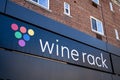 Wine Rack logo on their main shop. Royalty Free Stock Photo