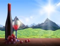 Wine Realistic Background