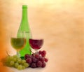 Wine red and white Royalty Free Stock Photo