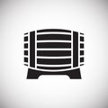 Wine related icon on background for graphic and web design. Simple vector sign. Internet concept symbol for website
