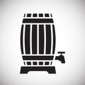 Wine related icon on background for graphic and web design. Simple vector sign. Internet concept symbol for website