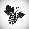 Wine related icon on background for graphic and web design. Simple vector sign. Internet concept symbol for website