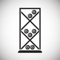 Wine related icon on background for graphic and web design. Simple vector sign. Internet concept symbol for website