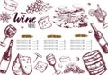 Wine Restaurant Menu 3