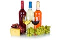 Wine rose red white cheese wines grapes alcohol isolated