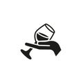 Wine Service Icon Royalty Free Stock Photo