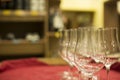 Wine Shop A glass of tulip, Wine Shop Royalty Free Stock Photo