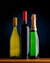 Wine sophistication: Bottles displayed on a bar table