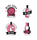 Wine symbol or label. Winery, restaurant, drink concept Royalty Free Stock Photo