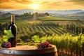 Wine tasting in Chianti region, Tuscany, Ital