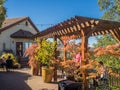 Wine tasting room at boutique winery