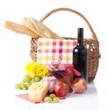 Wine tasting and summer picnic concept Royalty Free Stock Photo