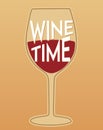 Wine Time with wine glass