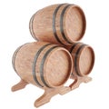 Wine, whiskey, rum, beer, barrels Royalty Free Stock Photo