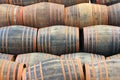 Wine or whisky wooden barrels