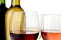 Wine on white background Royalty Free Stock Photo