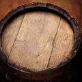 Wine wood barrel