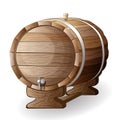 Wine wooden barrel Royalty Free Stock Photo