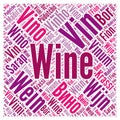 Wine word cloud concept in different languages Royalty Free Stock Photo