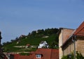 Wine Yard at the River Unstrut in the Old Town of Freyburg, Saxony - Anhalt Royalty Free Stock Photo