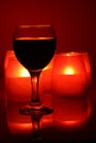 Wineglass and candles