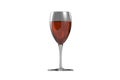 Wineglass one isolated