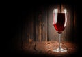 Wineglass of red win Royalty Free Stock Photo