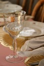 Wineglass at Table 1 Royalty Free Stock Photo