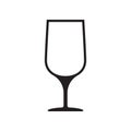 Wineglass vector, wine glass icon, symbol. Vector illustration. Vector illustration isolated on white background.