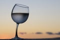 Wineglass Wonky Royalty Free Stock Photo