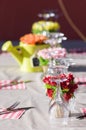 Wineglasses and table setting