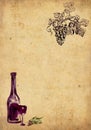 Winemaking background Royalty Free Stock Photo