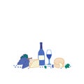 Winemaking vector illustration