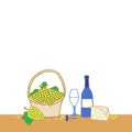 Winemaking vector illustration