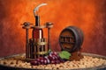 Winepress and winemake Royalty Free Stock Photo