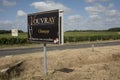 Winery roadside sign