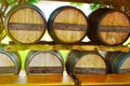 Winery wine barrel