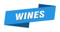 wines banner template. wines ribbon label.