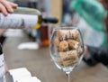 Wines of Kyiv Food and Wine Festival in Kiev, Ukraine. Royalty Free Stock Photo