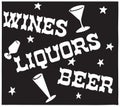 Wines Liquors Beer 5 Royalty Free Stock Photo