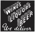 Wines Liquors Beer 3 Royalty Free Stock Photo