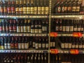 Wines in the supermarket Royalty Free Stock Photo