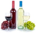 Wines wine tasting collection red white alcohol grapes isolated Royalty Free Stock Photo